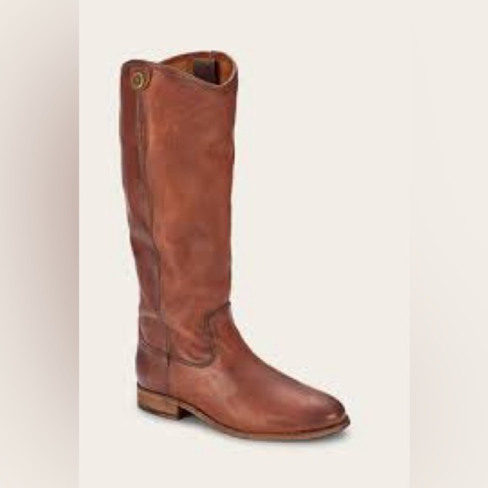 FRYE Melissa Button 2 Boots in Cognac